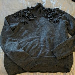 Knitted & Knitted turtleneck sweater, sz M